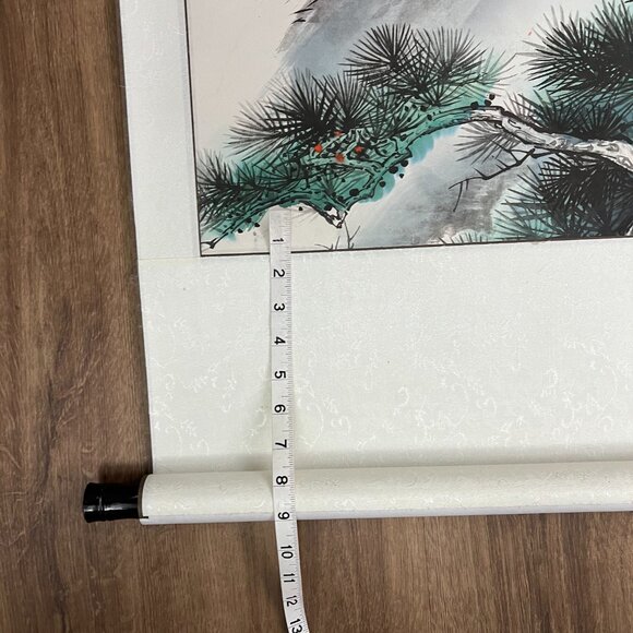 Asian Chinese Hanging Scroll Art Tiger Hand Painted 69" x 28" - Picture 12 of 15